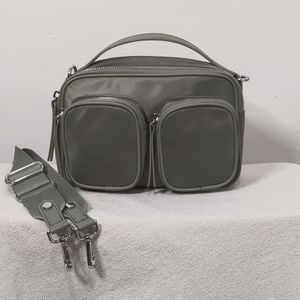 H&M Sage green crossbody cargo bag, small